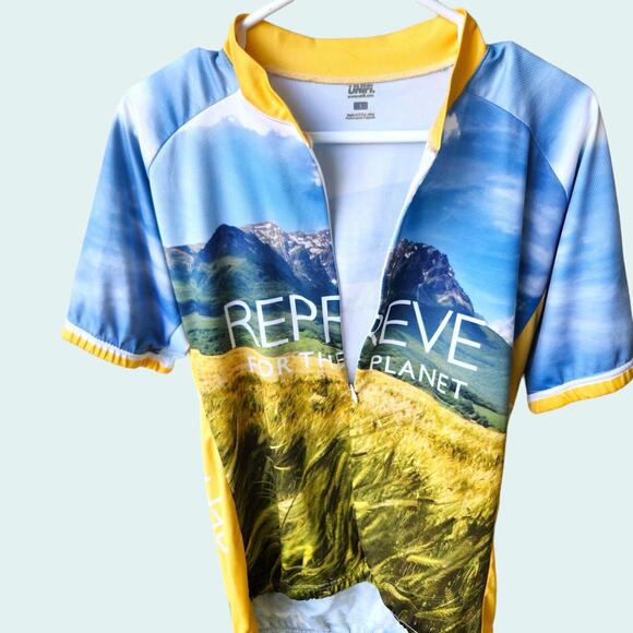 Rare Repreve Unifi  Cycling Jersey Men Large Full Zip Substainable Breathable - Picture 3 of 9